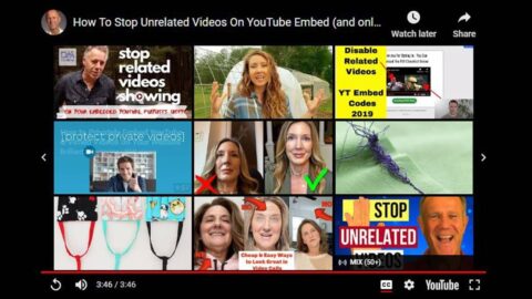 2022 Working Methods to Disable suggested Videos on YouTube Embeds